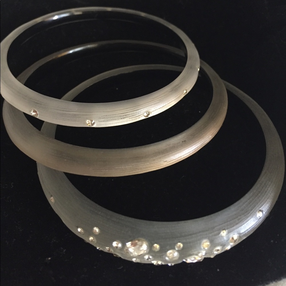 Alexis Bittar jeweled lucite bangles (3)